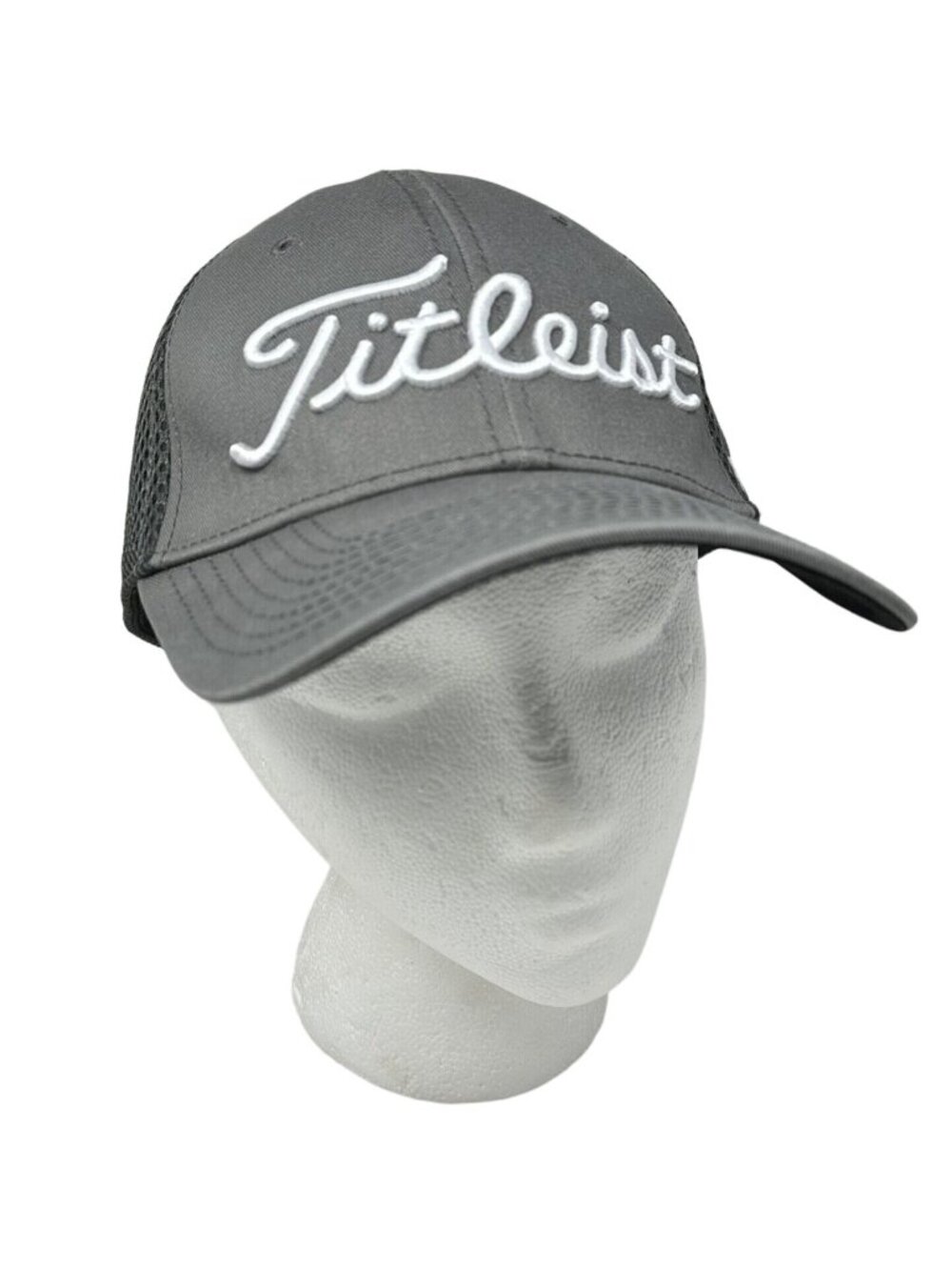 Titleist Footjoy Pro V1 Tour Performance Golf Hat Stretch Flex Fitted M/L Gray